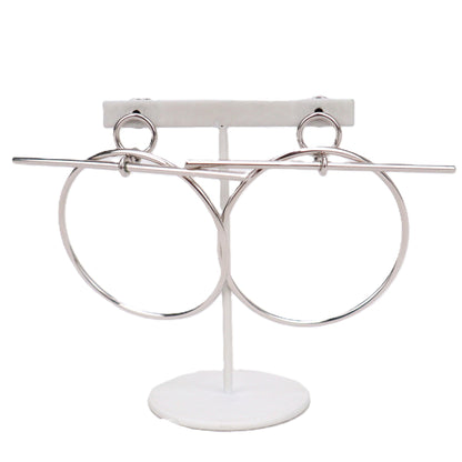 HERMES H114504B Loop Medium Model Earrings