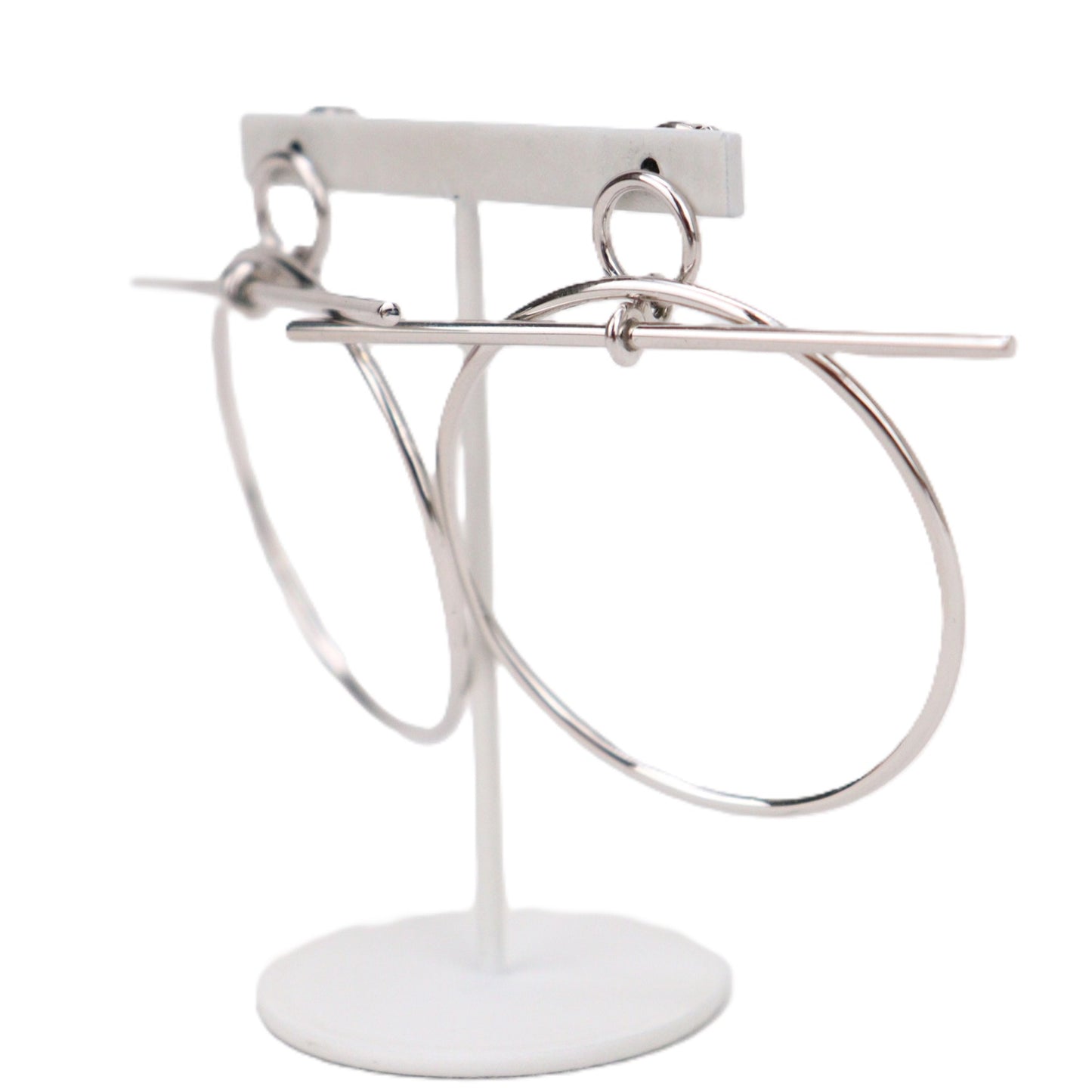 HERMES H114504B Loop Medium Model Earrings