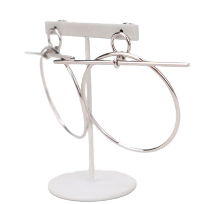 HERMES H114504B Loop Medium Model Earrings