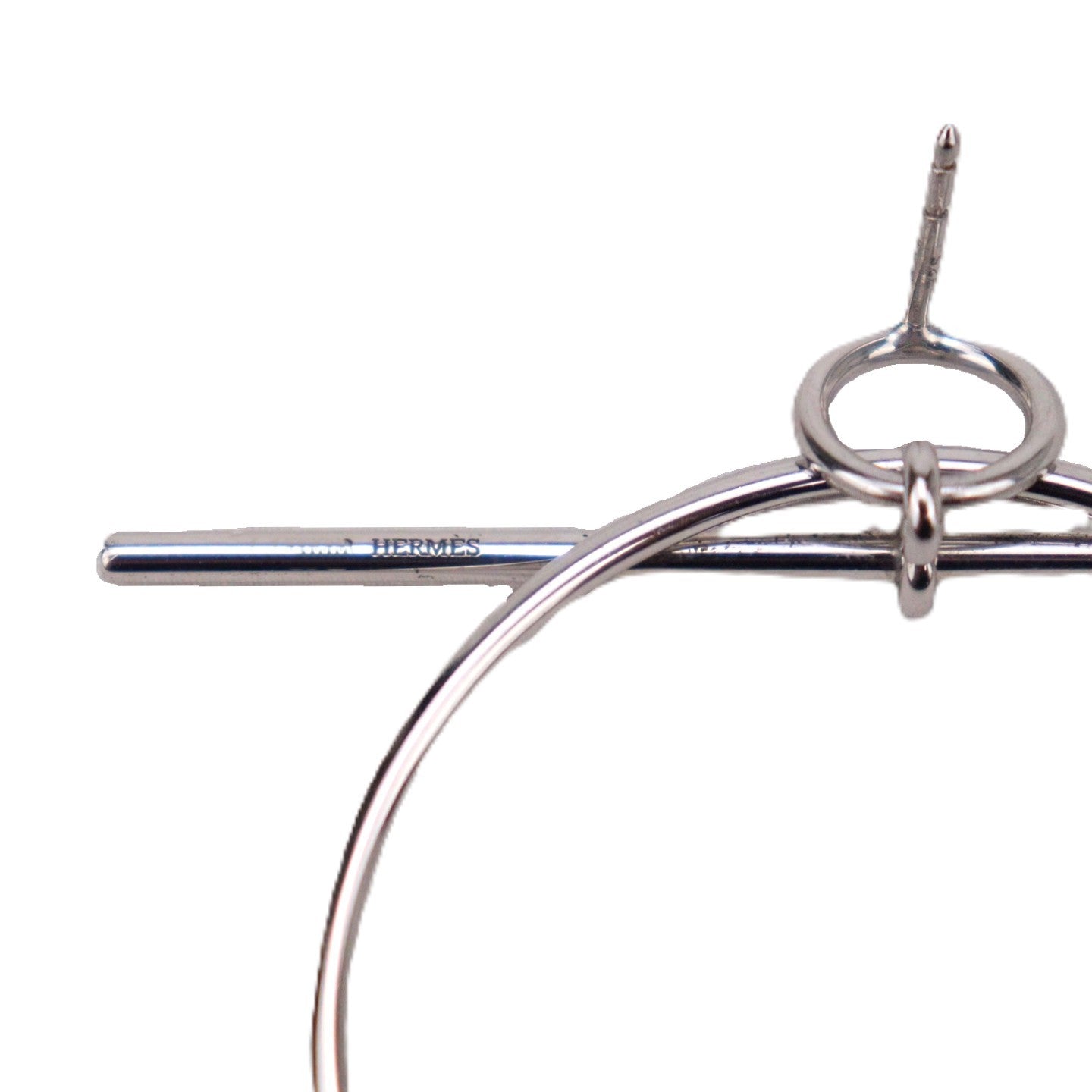 HERMES H114504B Loop Medium Model Earrings