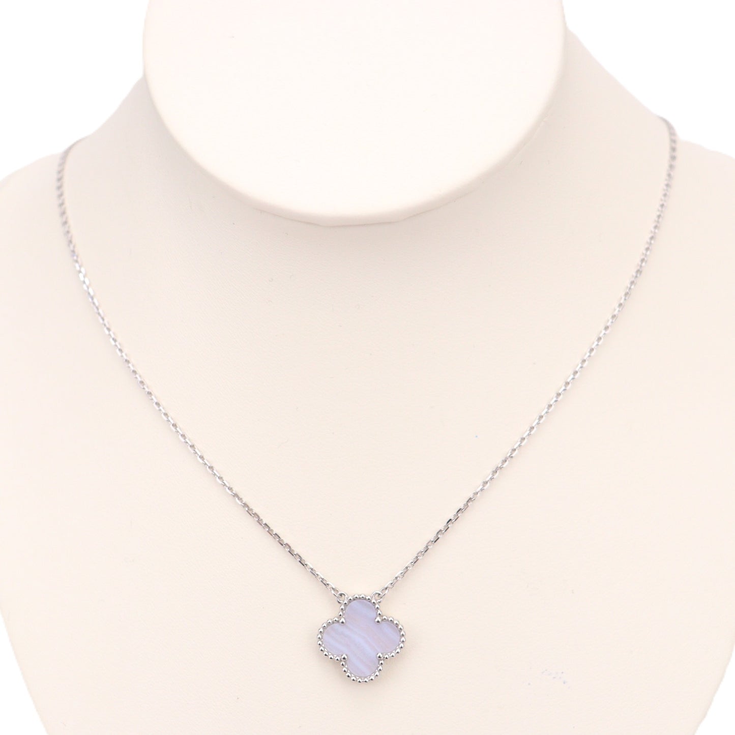 Van Cleef & Arpels VCARD34900 Vintage Alhambra Chalcedony Necklace
