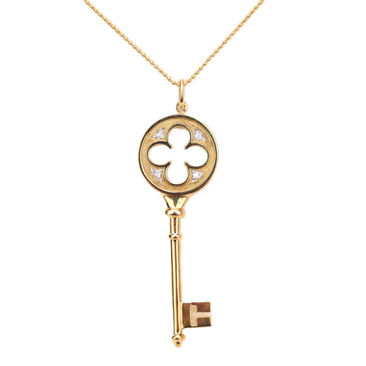 TIFFANY Quarter Feuille Key Necklace