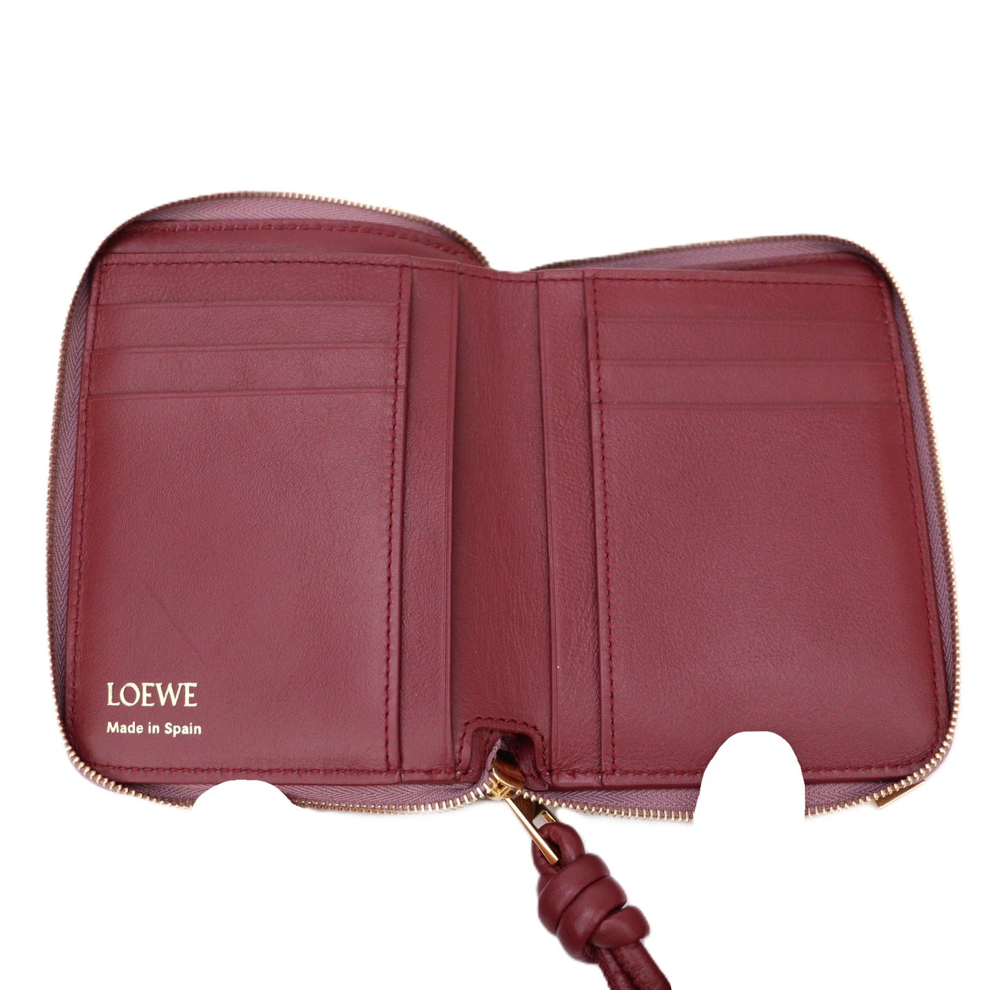 LOEWE CEM1CWZX01 KNOT COMPACT ZIP WALLET