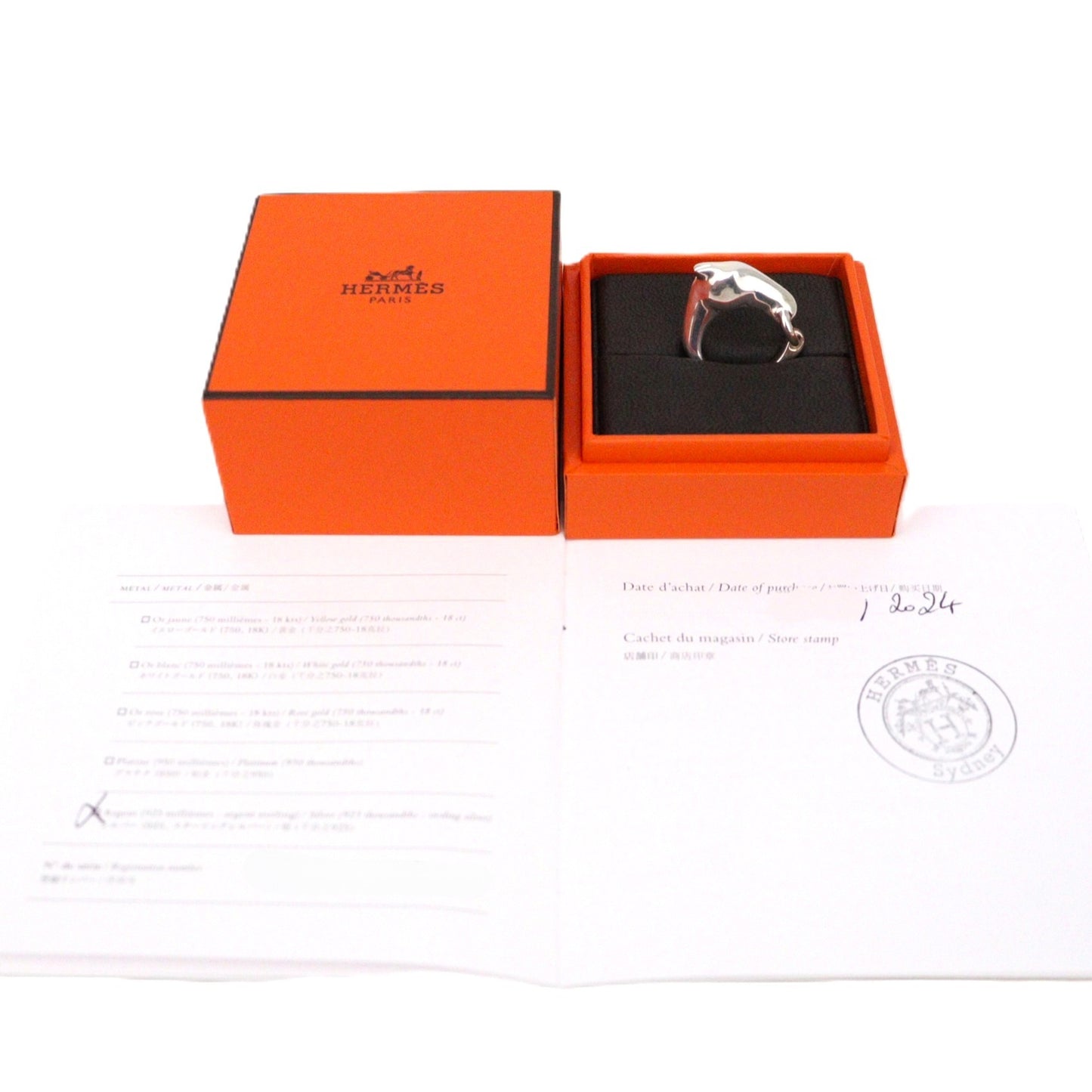 HERMES H113603B Galop Small Model Ring