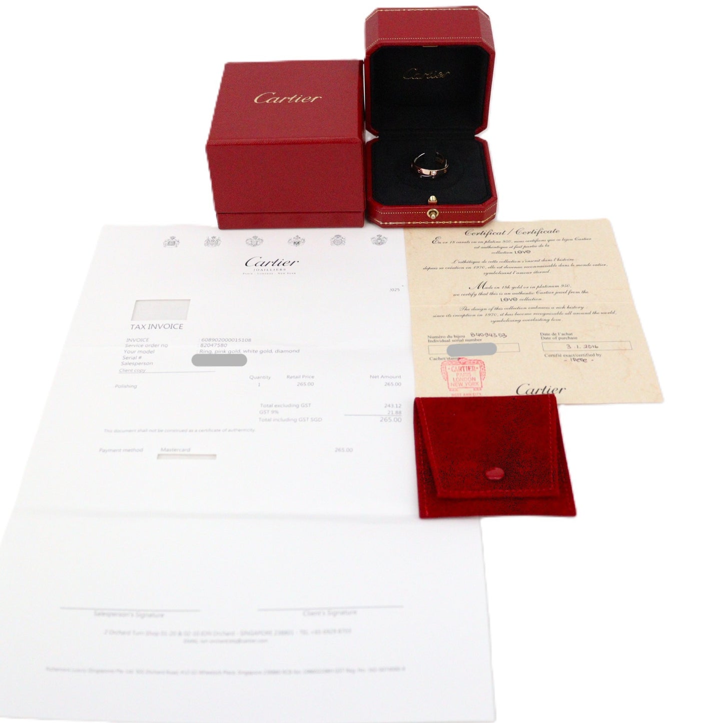 Cartier CRB4094353 Be Love Ring
