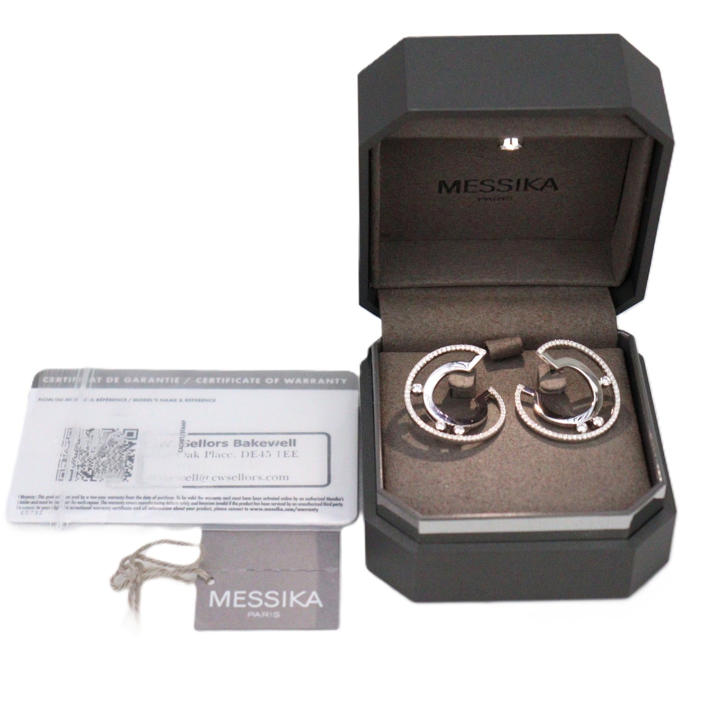 Messika 06689-WG Creoles Move Romane PM Earrings