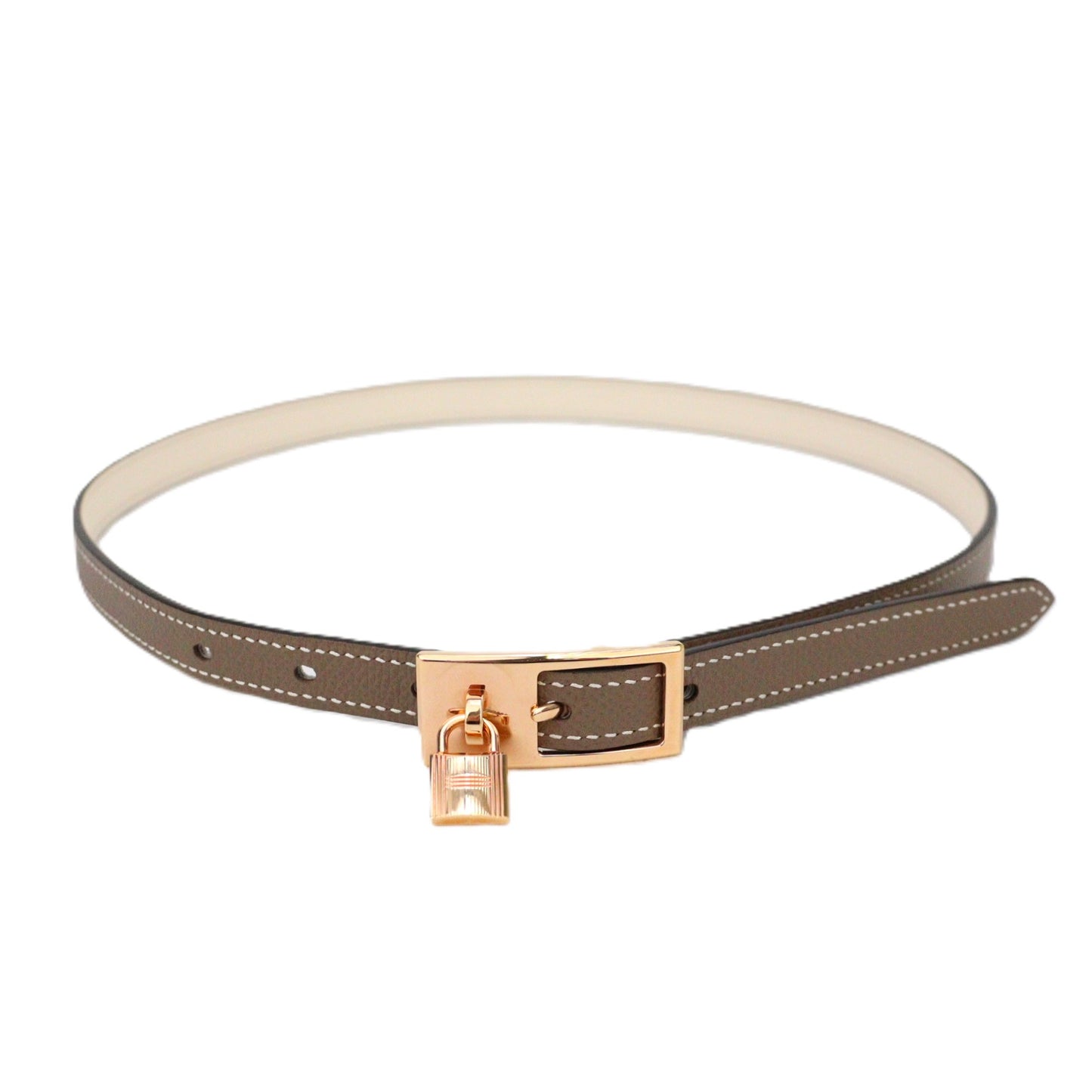 HERMES 081739CD LUCKY 15 REVERSIBLE BELT 70