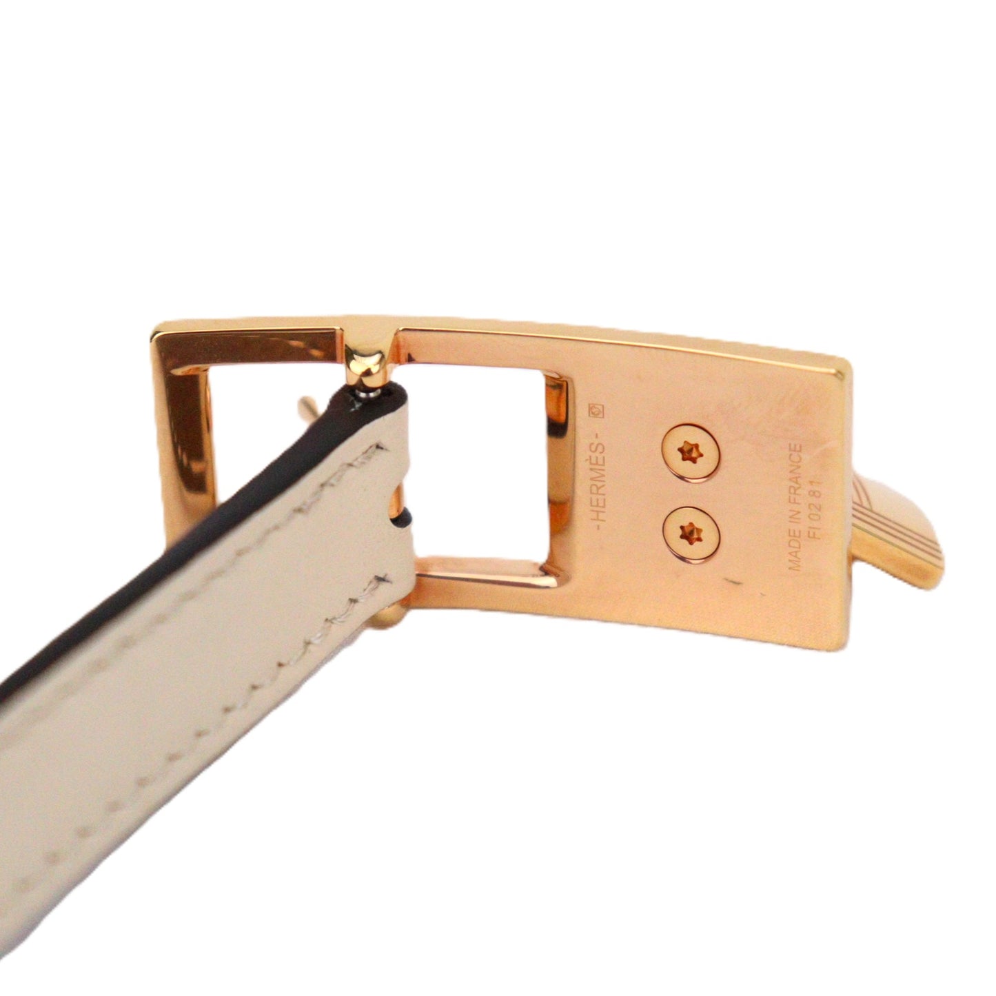 HERMES 081739CD LUCKY 15 REVERSIBLE BELT 70