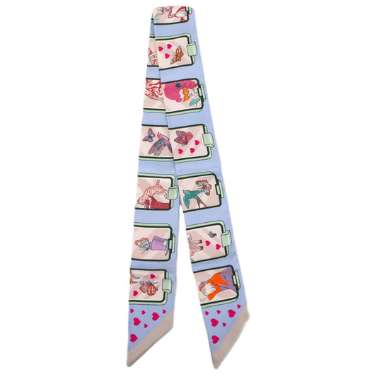 HERMES 063875S TWILLY SCARF