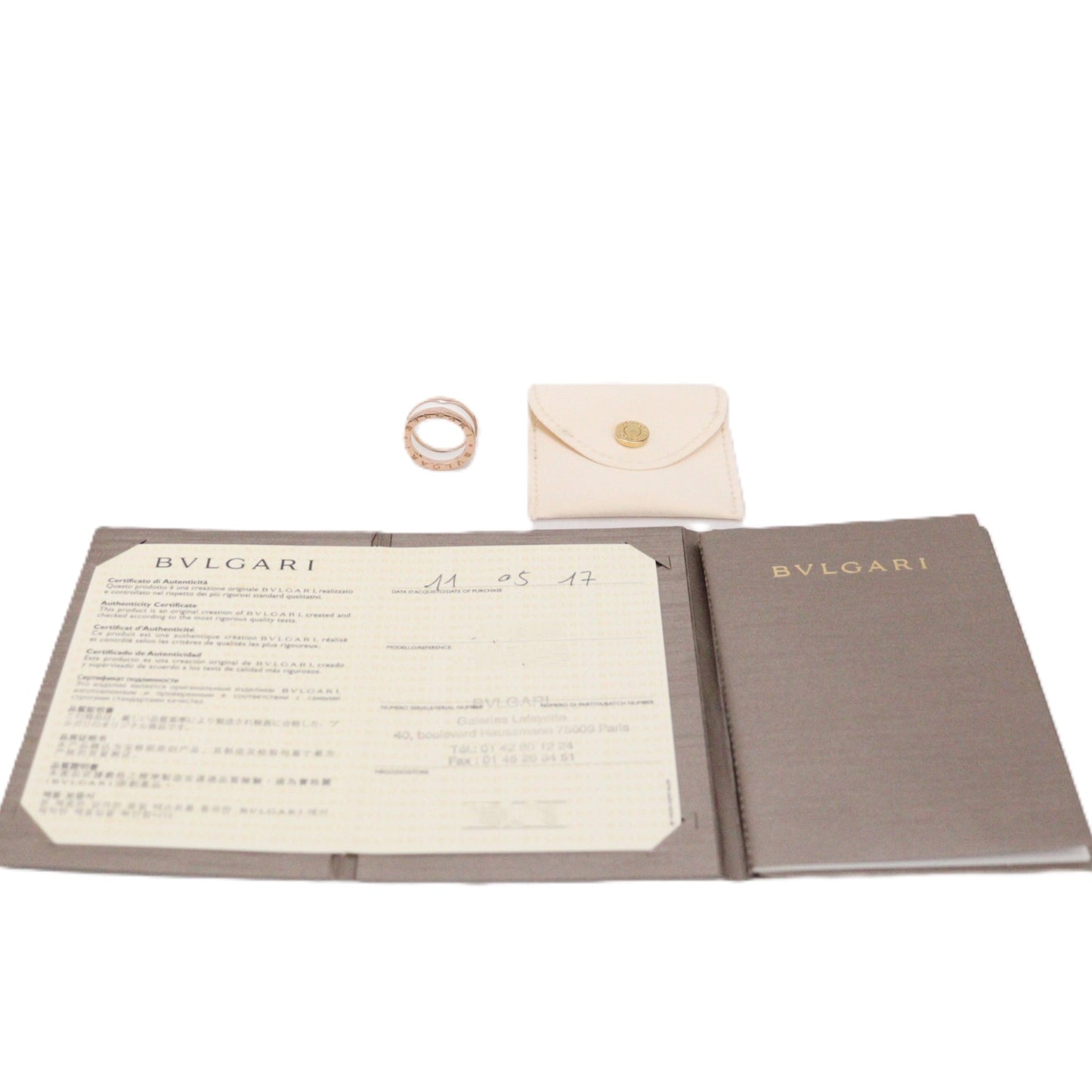 BVLGARI 347011 B.zero1 2-Bands Ring