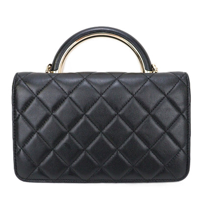 CHANEL AP2844 TOP HANDLE FLAP WALLET ON CHAIN