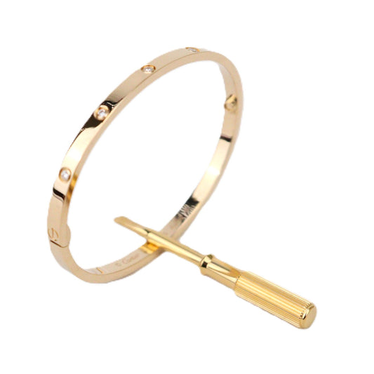 Cartier CRB6047816 Love Small Model 10-Diamonds Bracelet