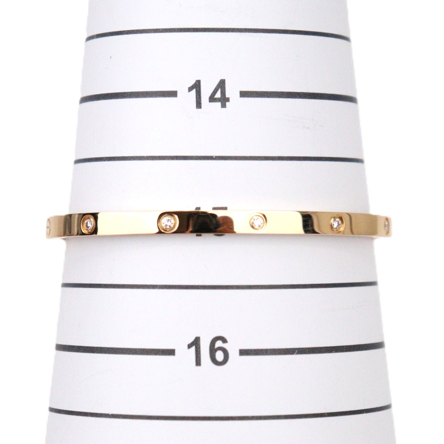 Cartier CRB6047816 Love Small Model 10-Diamonds Bracelet