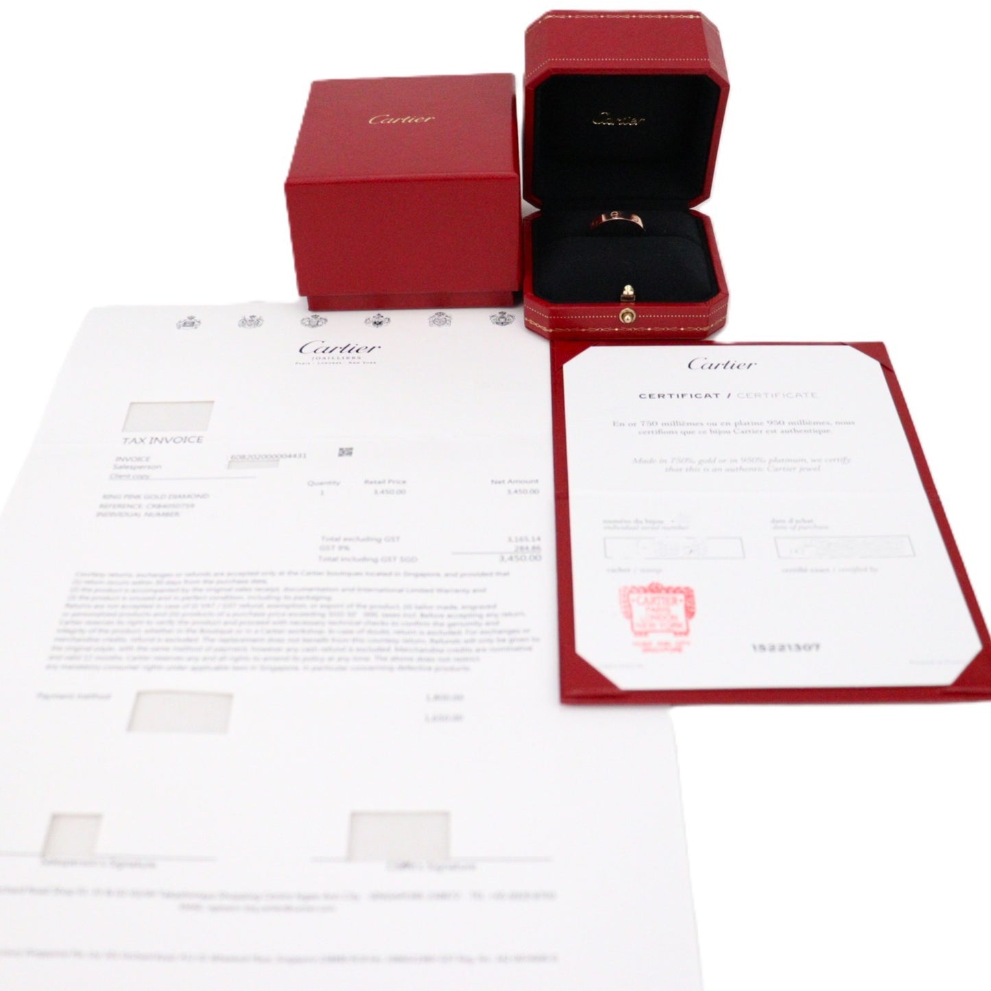 Cartier CRB4050759 Love Small Model 1-Diamond Ring