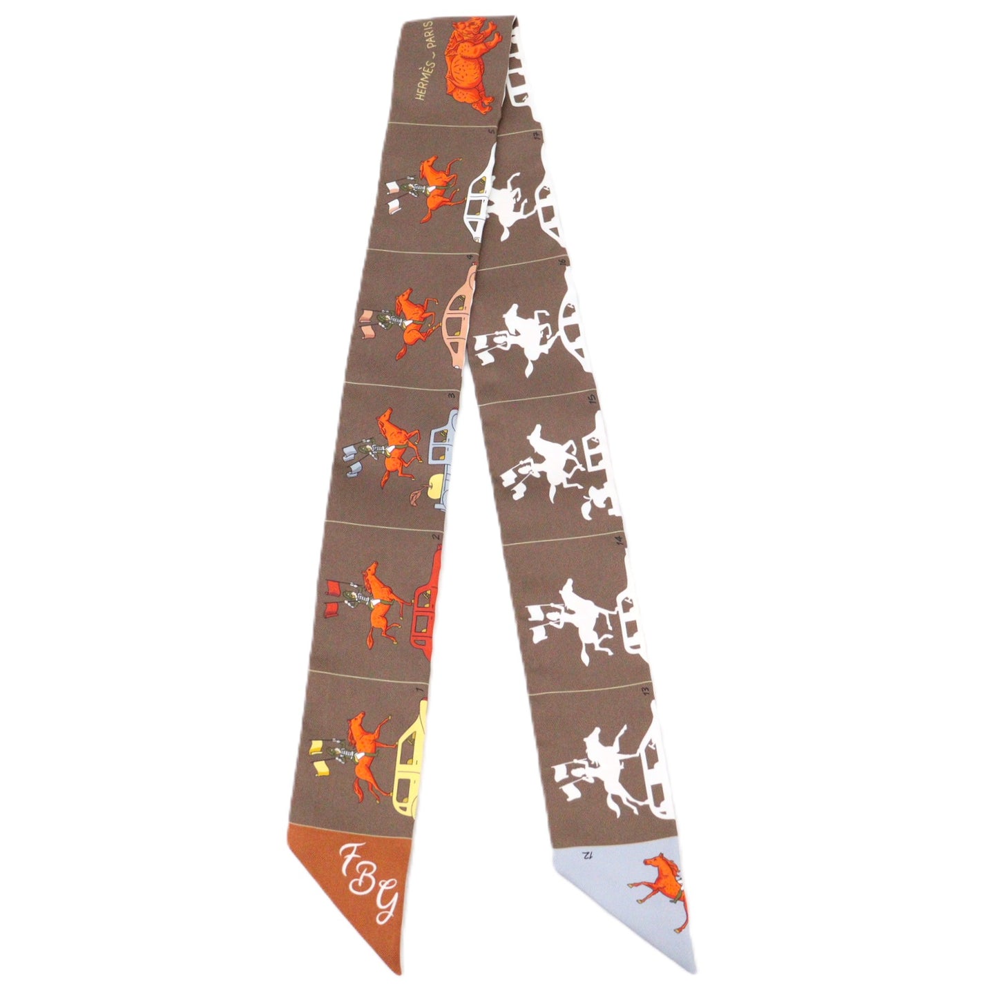 HERMES 064150S TWILLY SCARF