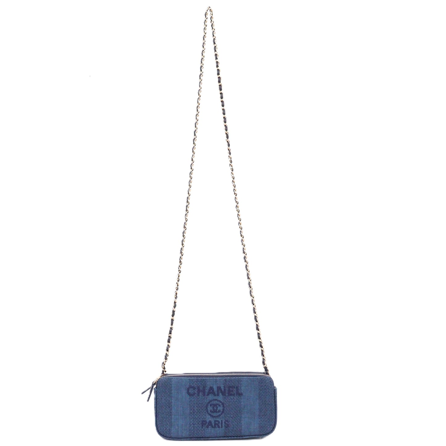 CHANEL DEAUVILL WALLET ON CHAIN
