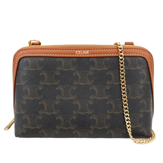 CELINE 10E382CBX CLUTCH ON CHAIN MINI BAG