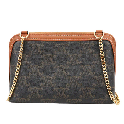 CELINE 10E382CBX CLUTCH ON CHAIN MINI BAG