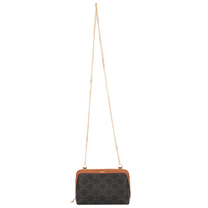 CELINE 10E382CBX CLUTCH ON CHAIN MINI BAG