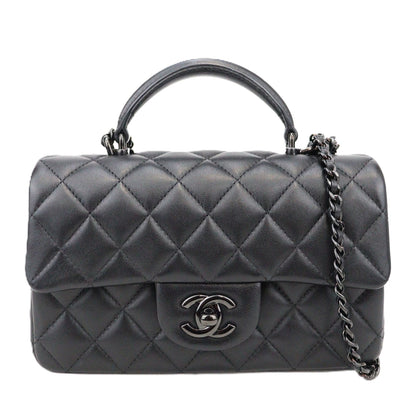 CHANEL AS2431 TOP HANDLE FLAP MINI HANDBAG