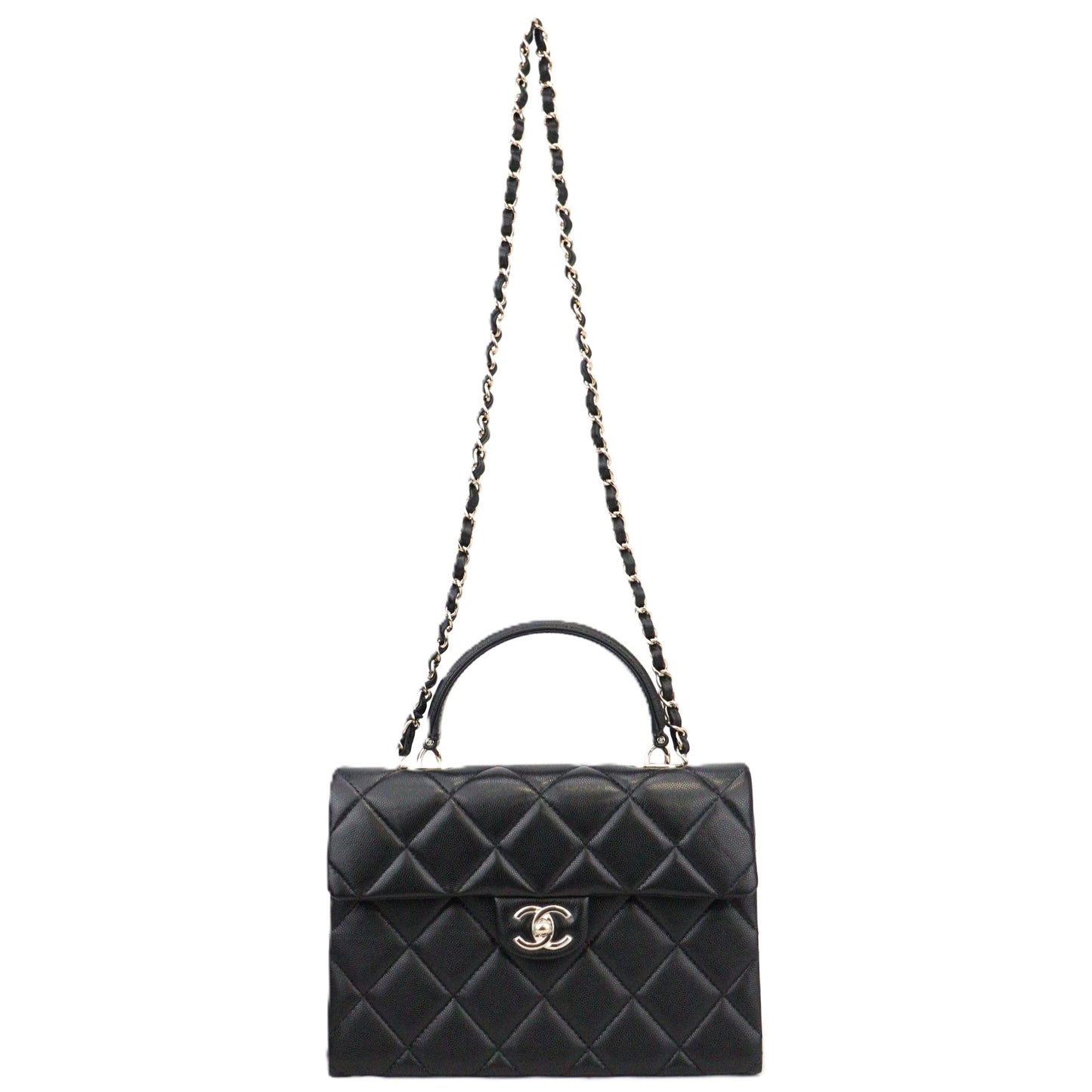 CHANEL AS4712 TOP HANDLE FLAP HANDBAG