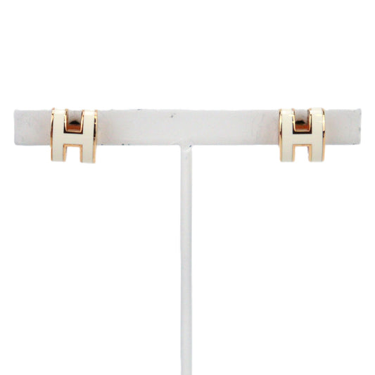 HERMES 608002FO POP H MINI EARRINGS