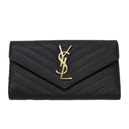 SAINT LAURENT 372264 BOW01 CASSANDRE LONG WALLET