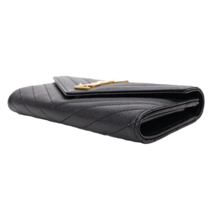 SAINT LAURENT 372264 BOW01 CASSANDRE LONG WALLET