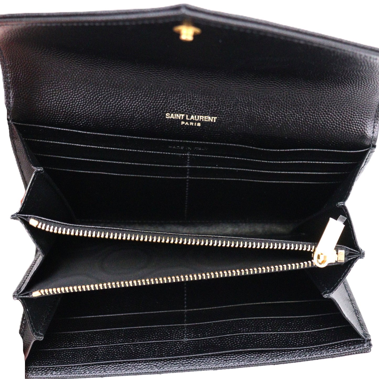 SAINT LAURENT 372264 BOW01 CASSANDRE LONG WALLET