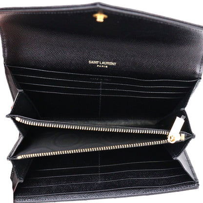 SAINT LAURENT 372264 BOW01 CASSANDRE LONG WALLET
