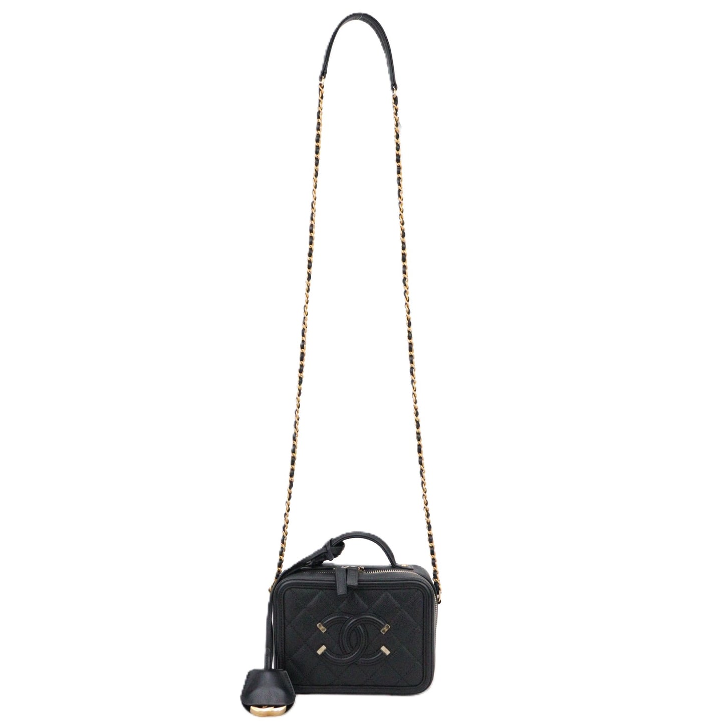 CHANEL 93342 CC FILIGREE VANITY BAG