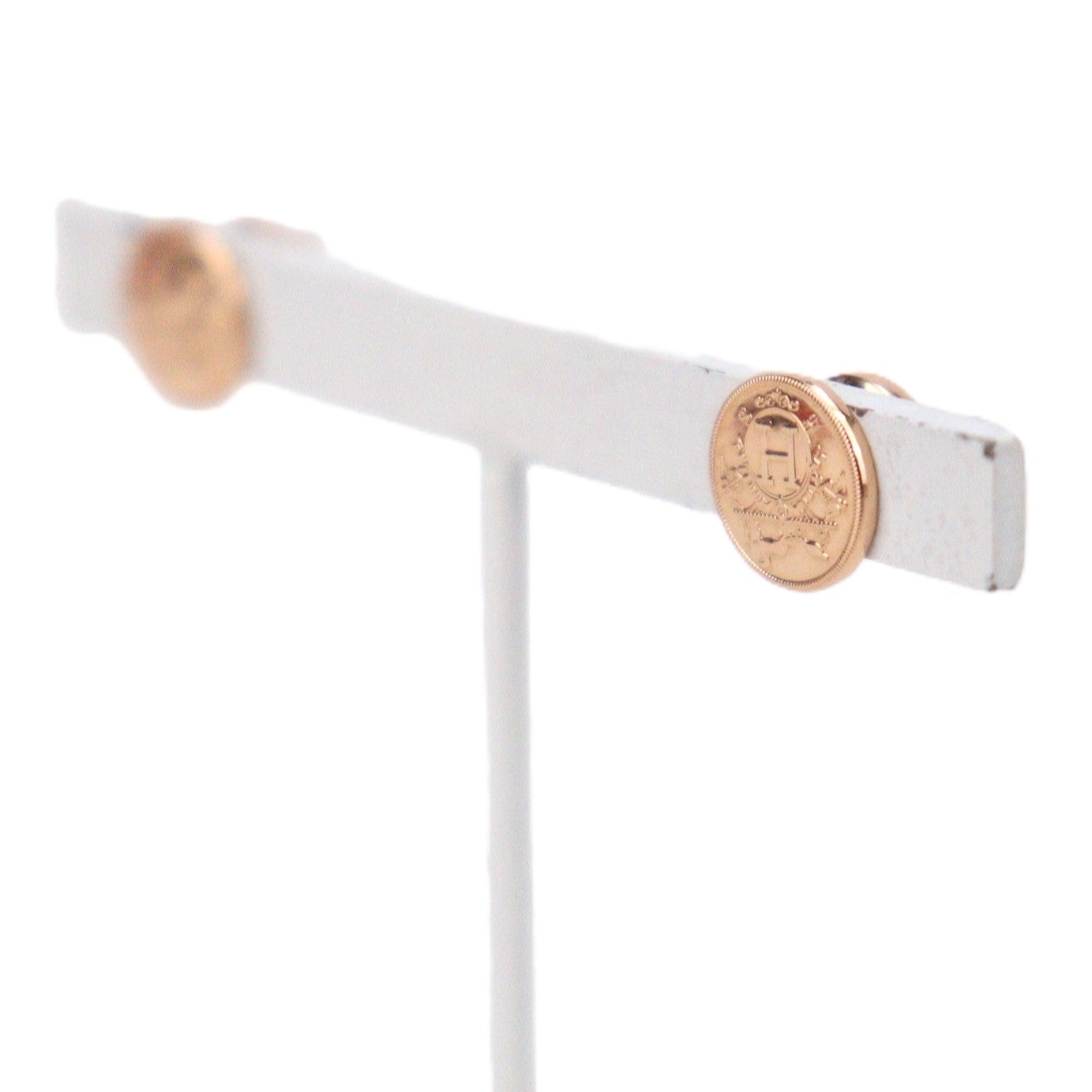 HERMES H120544B Ex-Libris Very Small Model Earrings