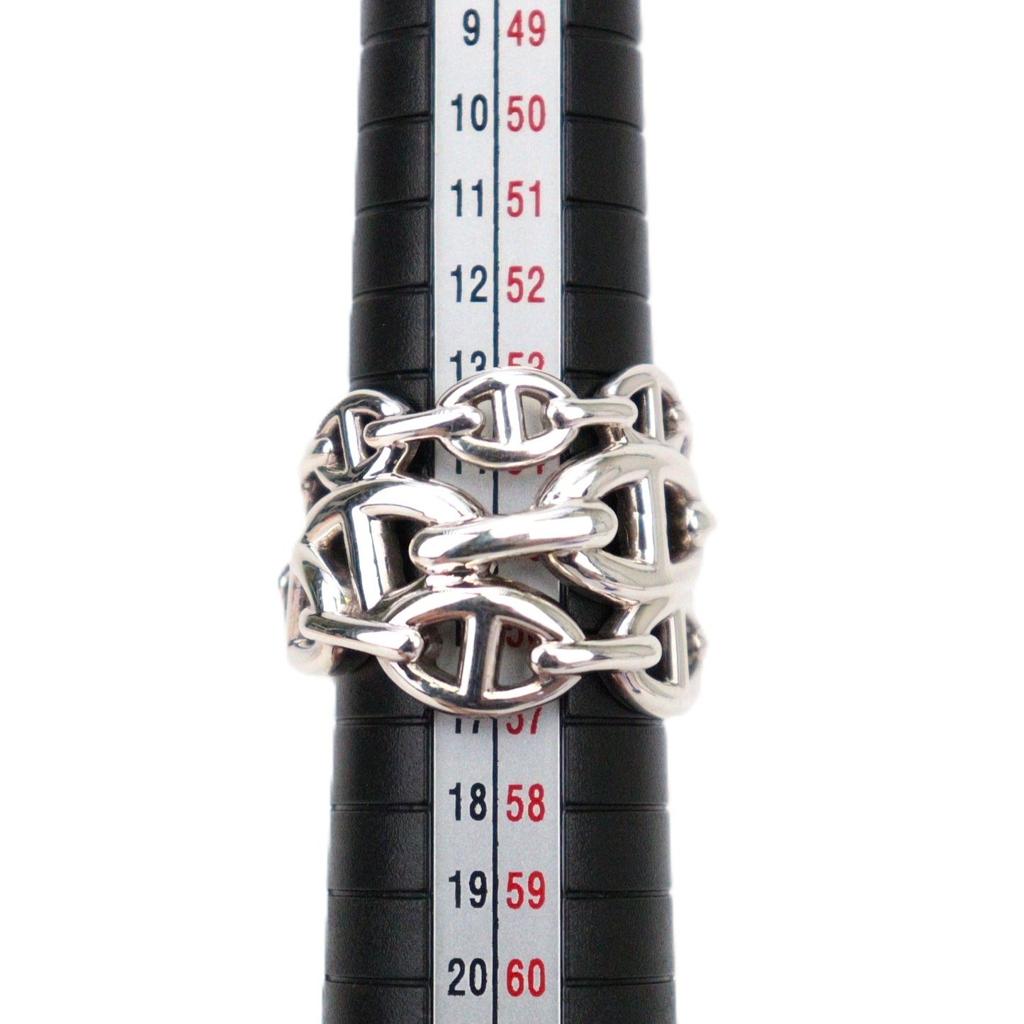 HERMES H109506B Chaine d'Ancre Enchainee Large Model Ring
