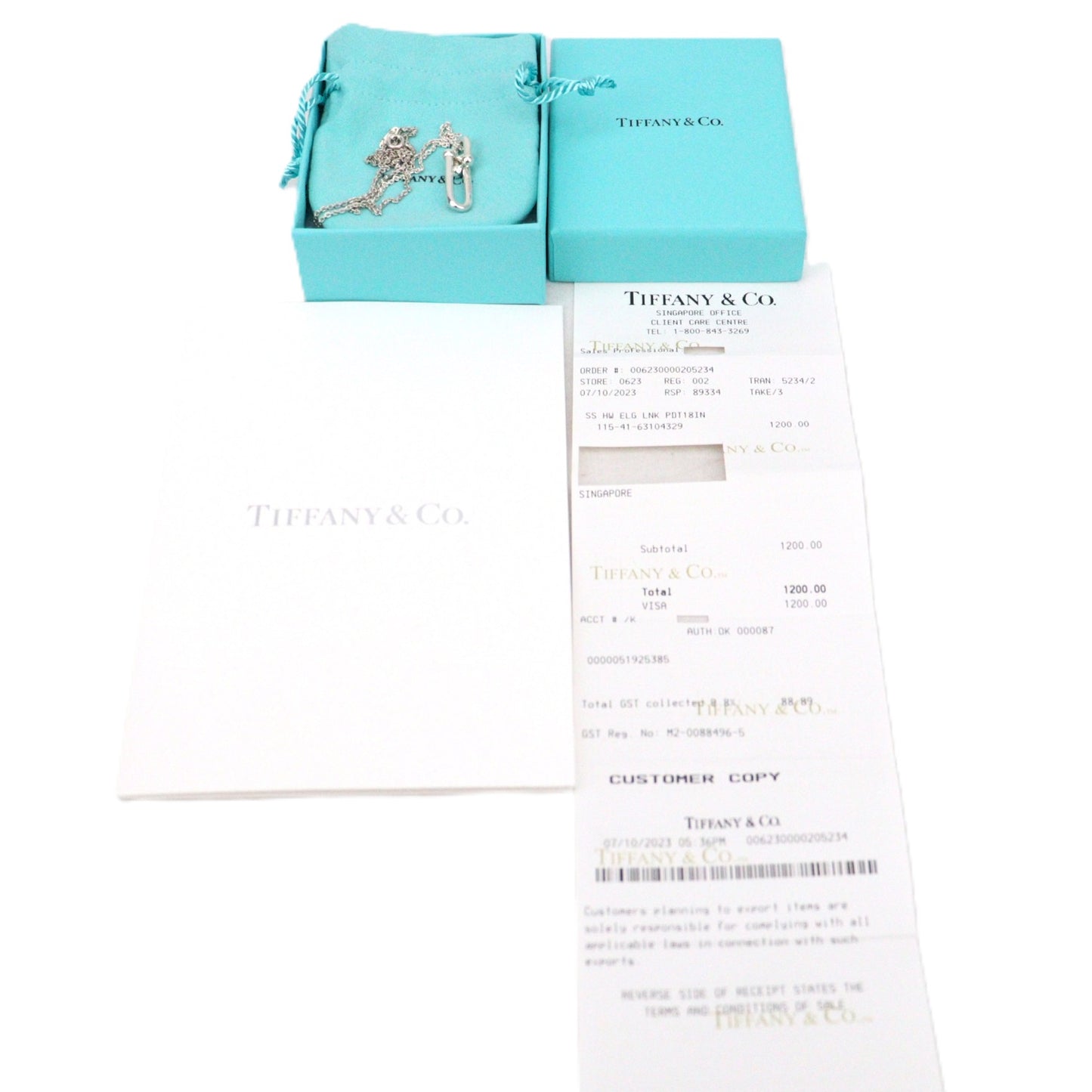 TIFFANY & Co. 63104310 HardWear Elongated Link Necklace