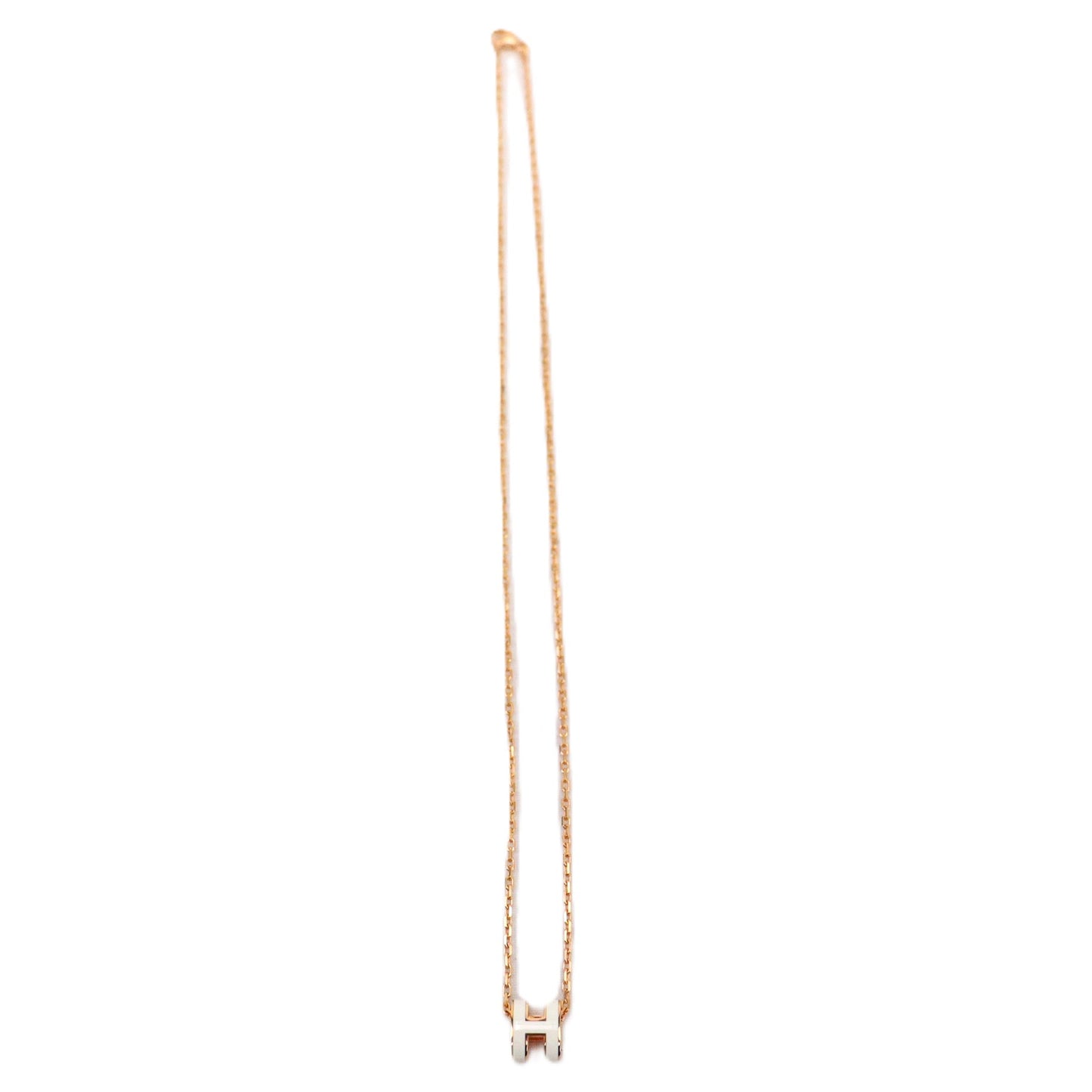 HERMES 147992FO POP H MINI NECKLACE