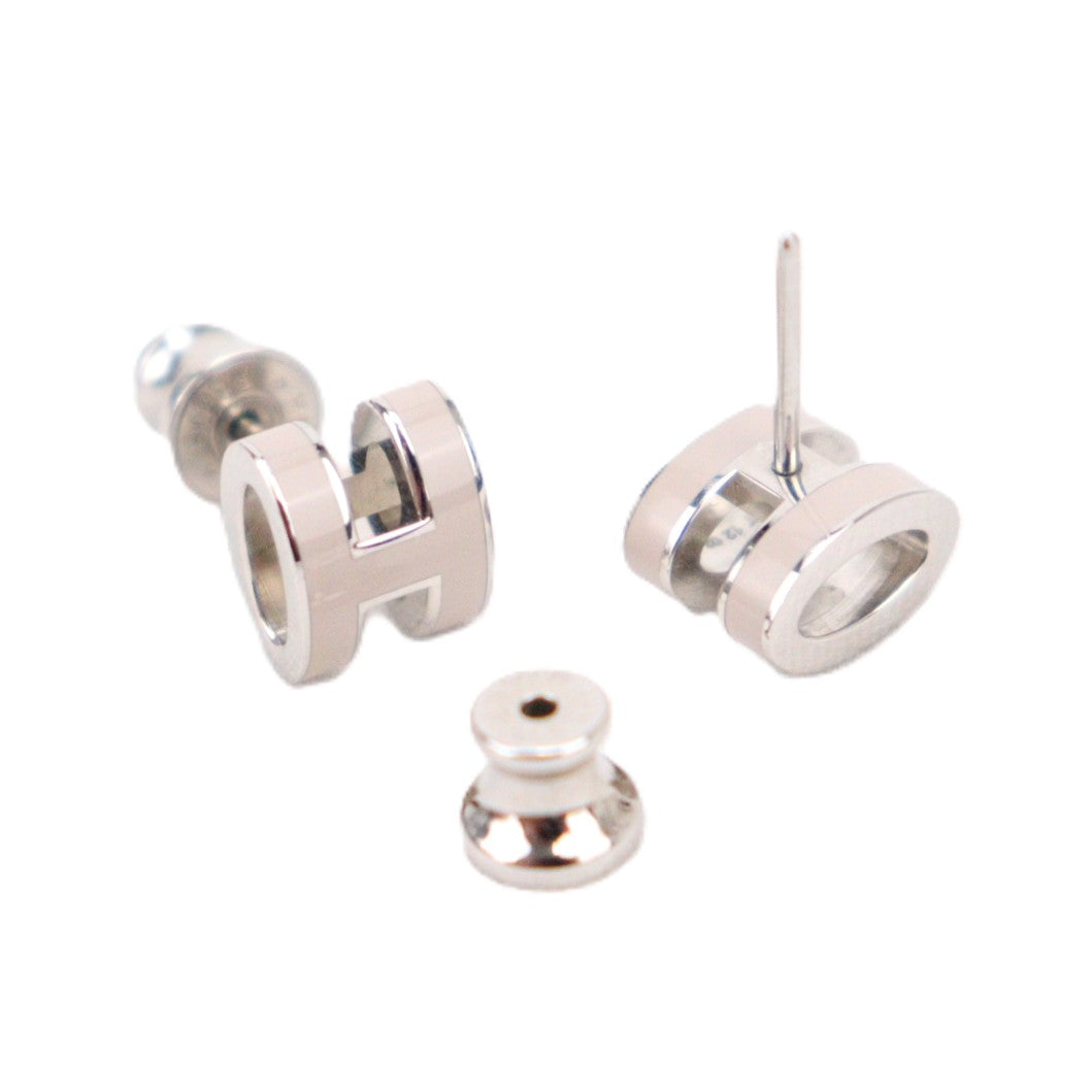 HERMES 608002FP POP H MINI EARRINGS