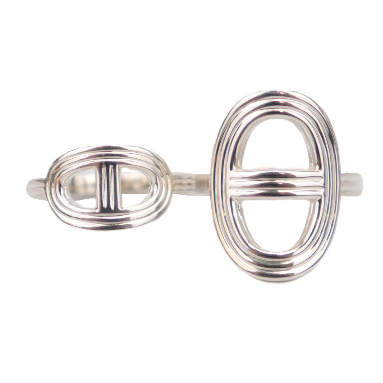 HERMES H114603B Chaine d'Ancre 24 Double Very Large Model Ring