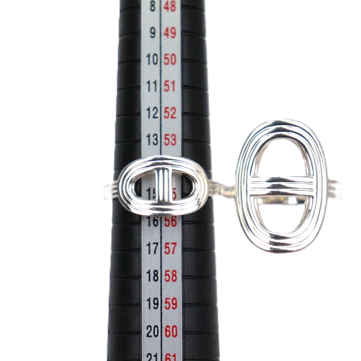 HERMES H114603B Chaine d'Ancre 24 Double Very Large Model Ring