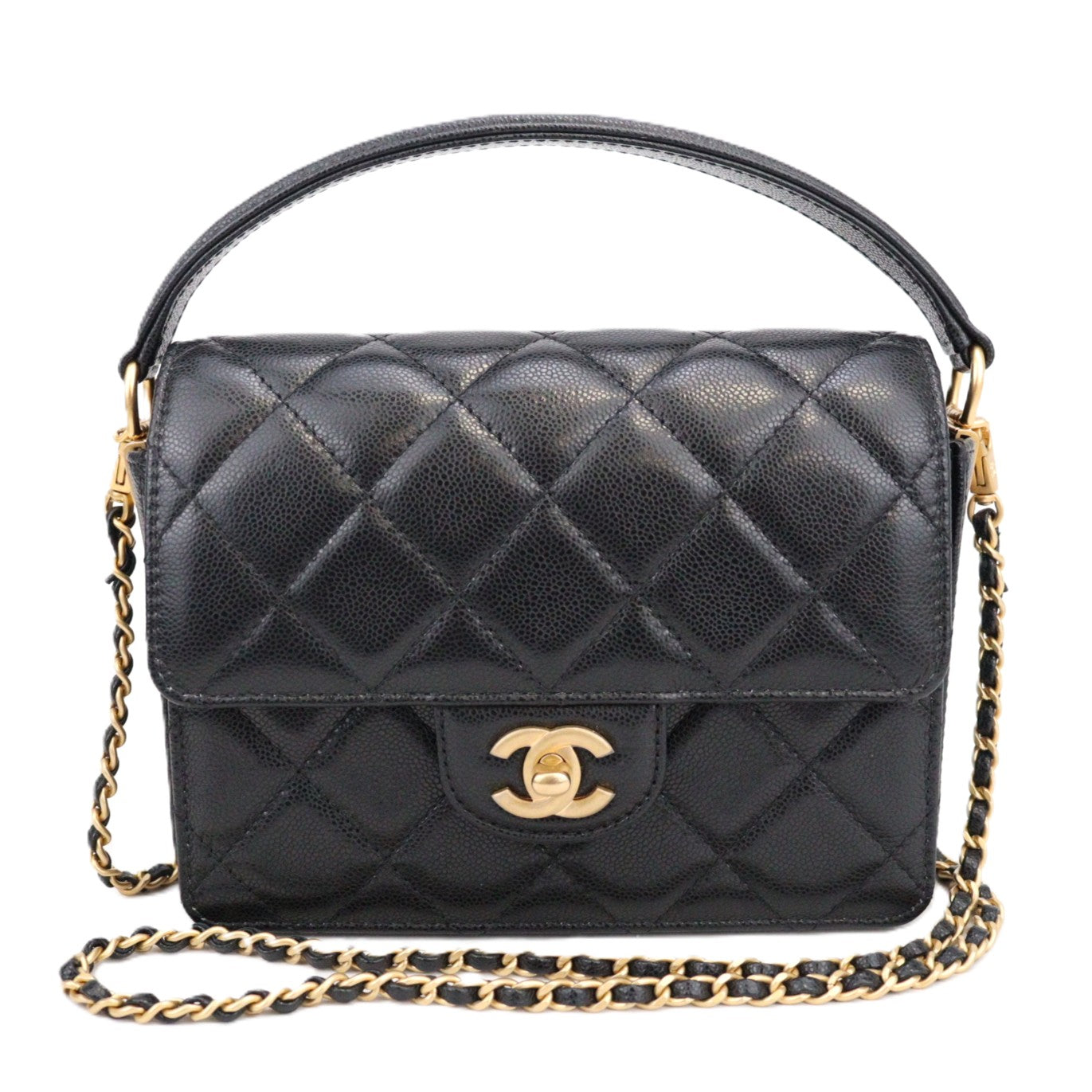 CHANEL AS5165 TOP HANDLE FLAP HANDBAG