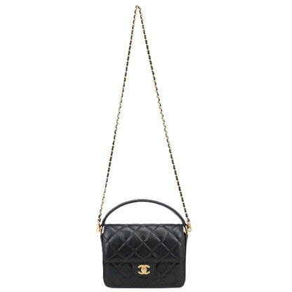 CHANEL AS5165 TOP HANDLE FLAP HANDBAG