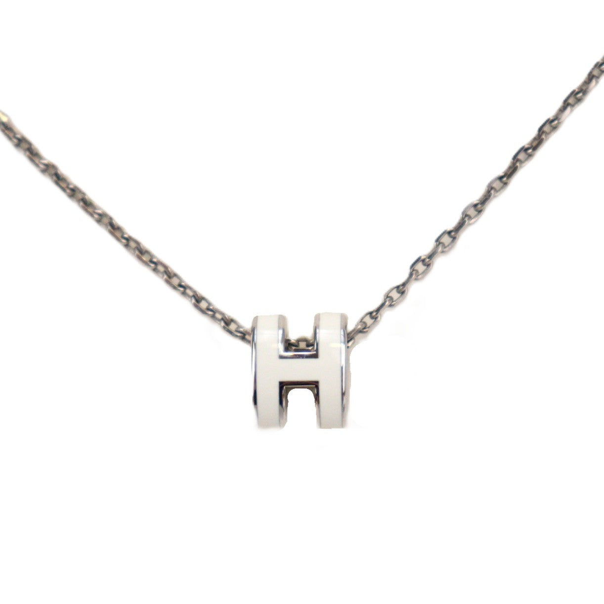 HERMES 147992FP POP H MINI NECKLACE