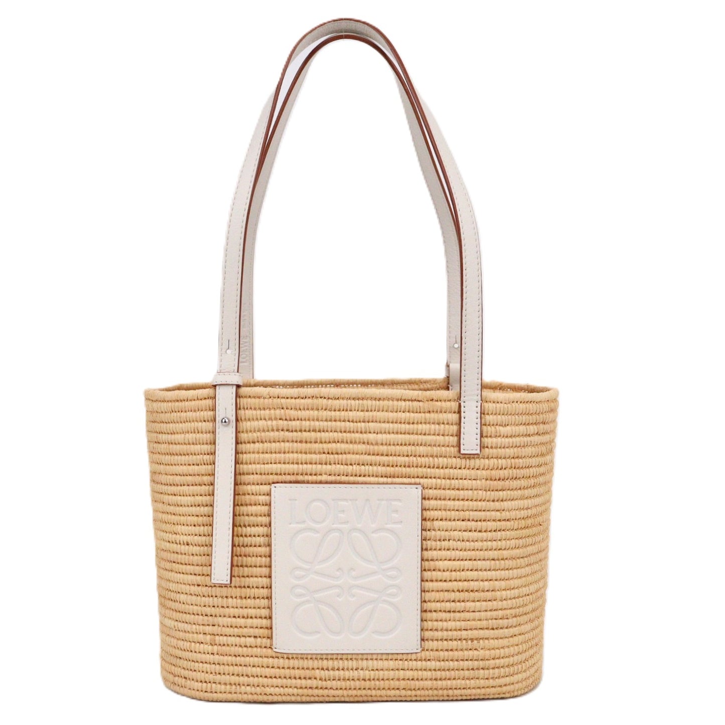 LOEWE A223099X08 SQUARE BASKET SMALL TOTE BAG