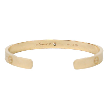 Cartier B6029817 Love Cuff Open Classic Model 1-Diamond Bracelet #17