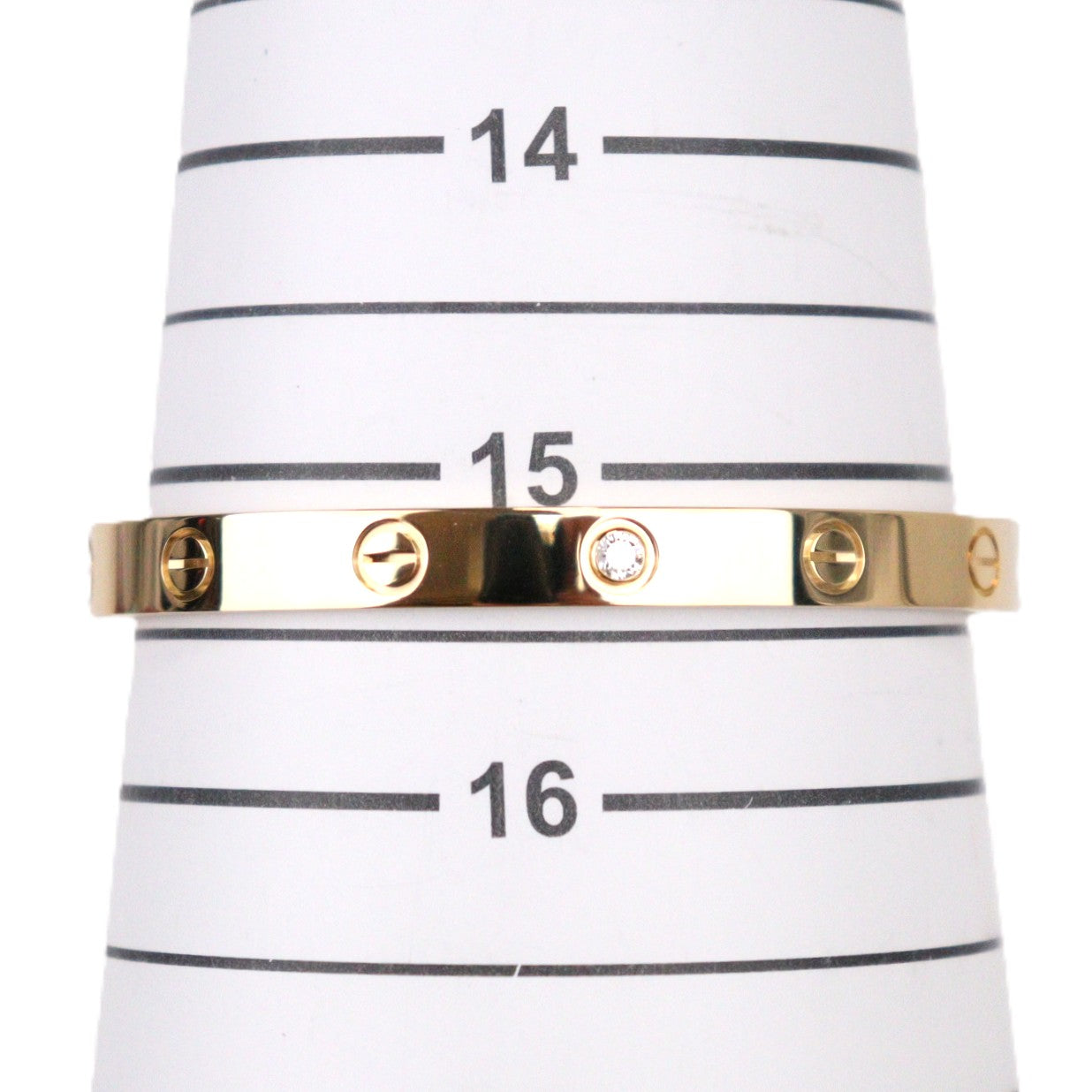 Cartier B6029817 Love Cuff Open Classic Model 1-Diamond Bracelet #17