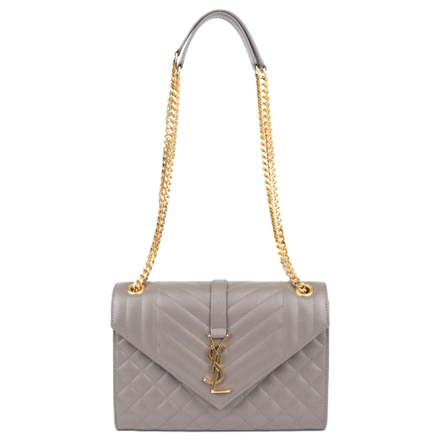 SAINT LAURENT 600185 BOW91 ENVELOPE MEDIUM SHOULDER BAG