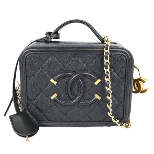 CHANEL 93342 CC FILIGREE VANITY BAG