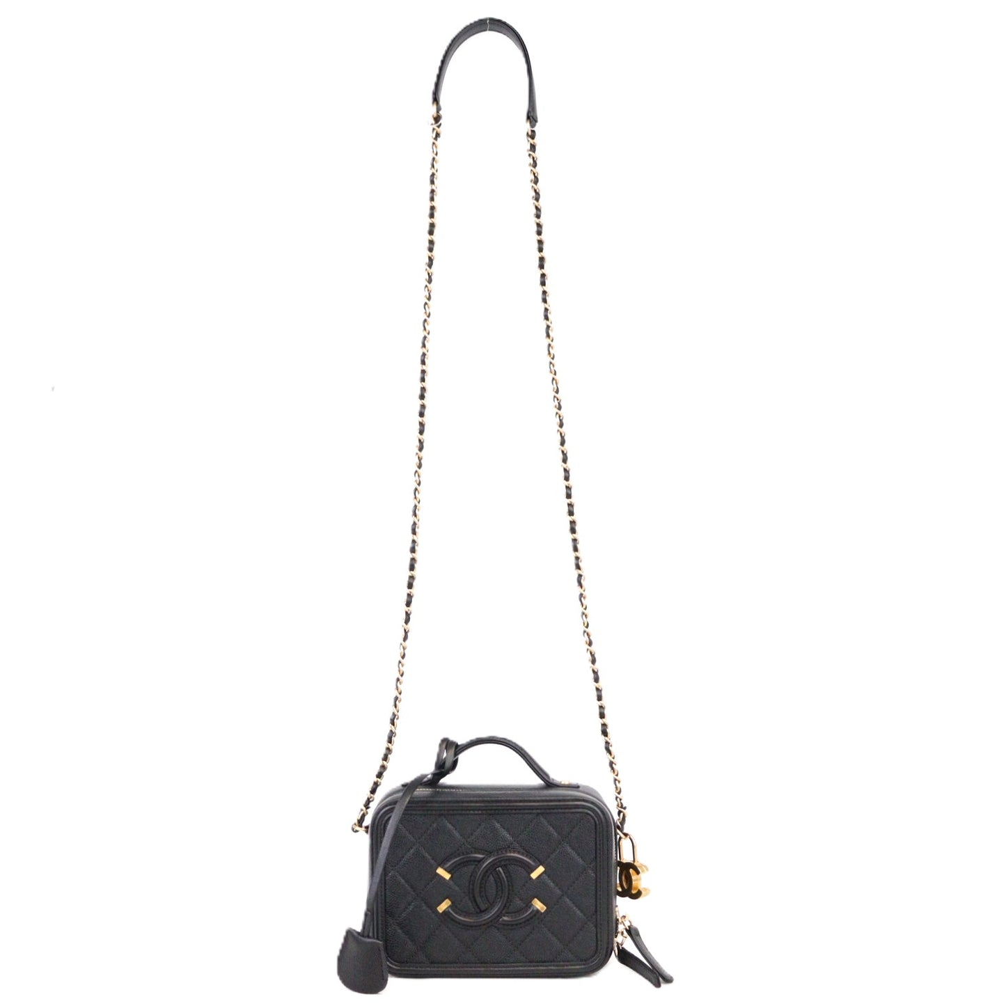CHANEL 93342 CC FILIGREE VANITY BAG