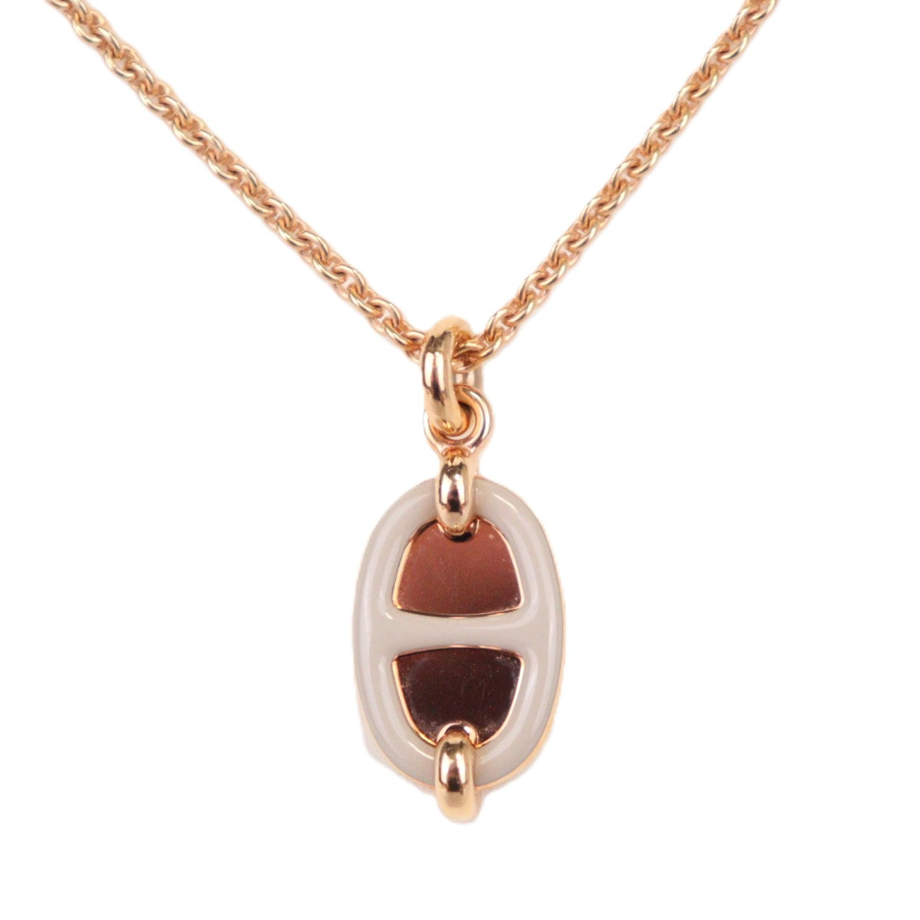 HERMES 100053FO MINI MAILLON PM NECKLACE