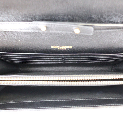 SAINT LAURENT 377828 BOW01 CASSANDRE WALLET ON CHAIN