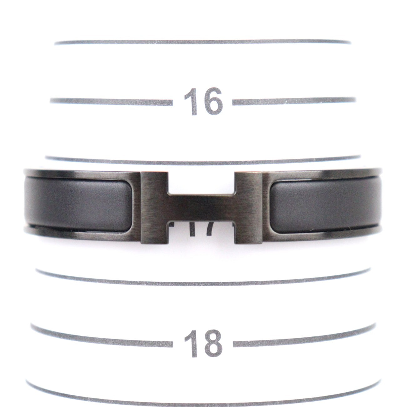 HERMES 703203FK CLIC HH SO BLACK BRACELET